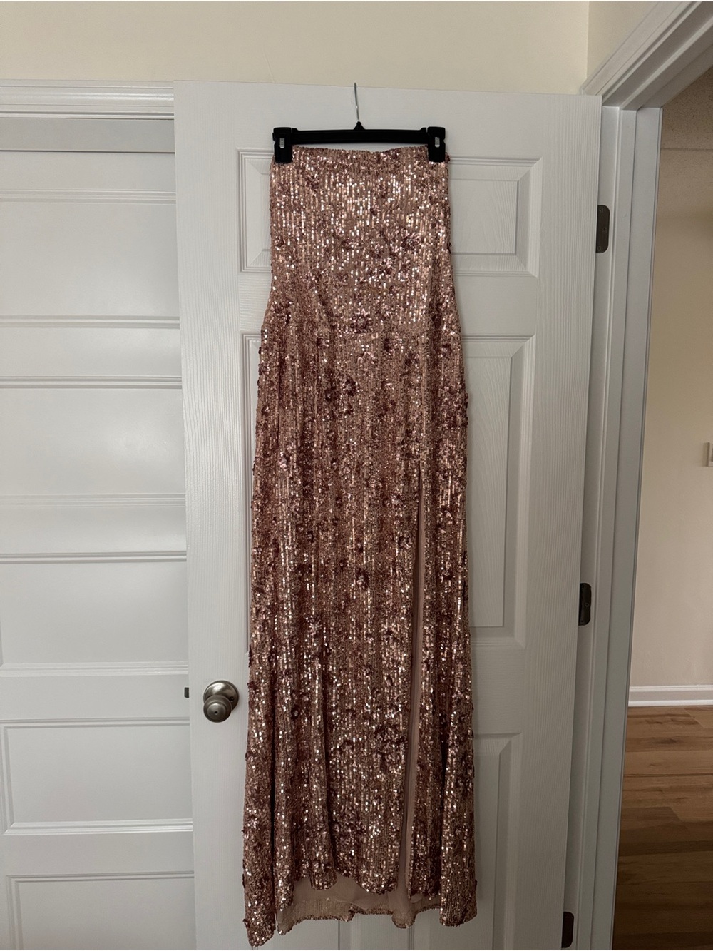 Oh Polly Rose Gold Sequin Dress
